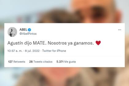 Abel Pintos compartió la nueva palabra que aprendió a decir su hijo (Foto: Twitter @abelpintos)