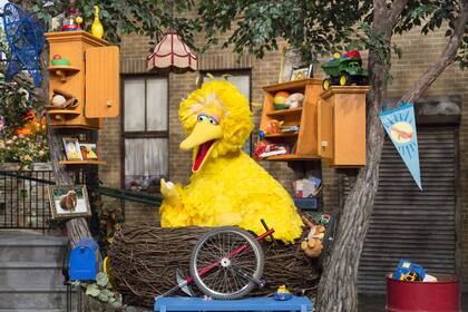 Abelardo (Big Bird, en inglés) en su nueva casa, en la temporada número 46 del ciclo (Foto: PBS)