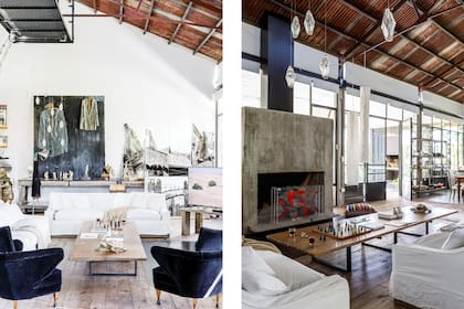 Aberturas de hierro con cortinas roller (Cecilia Decoraciones).