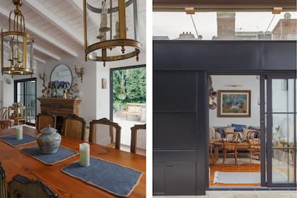 Aberturas de PVC negro mate (Welttechnik). Revestimiento en chapa galvanizada gris oscura.