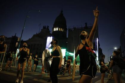Vigilia en el Congreso a favor del aborto legal