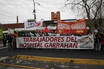 Abrazo al hospital Garrahan