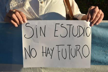 Los reclamos hacen foco en la necesidad de ir a las aulas frente a los problemas que genera la educación virtual