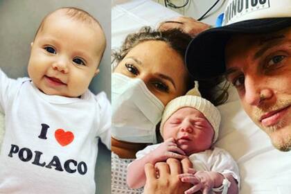 Abril es la primera hija en común de El Polaco y Barby Silenzi