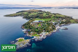 El jardín tropical que desafía el frío y rompe todas las reglas