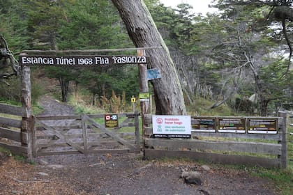 Acceso a la estancia Túnel, Ushuaia