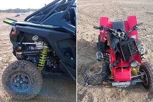Accidente de cuatriciclos en Pinamar.