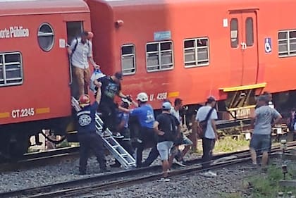 Accidente de tren a la altura de Vicente López