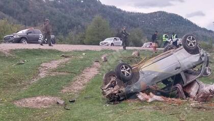 Accidente en la Ruta 40, cerca de San Martín de los Andes.