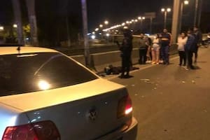 Protesta de policías tras las muertes de dos oficiales en un accidente de tránsito