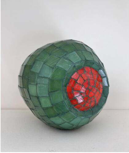 "Aceituna verde con morrón", de Nushi Muntaabski, por 1500 dólares en The White Lodge, por el programa Primera Obra Santander, en arteba