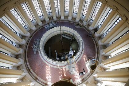 La restauración en el interior del edificio.