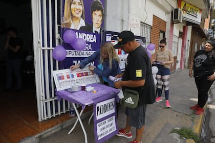 actividad electoral de las fuerzas políticas en el espacio público: mesas, afiliaciones, volanteos ,