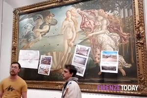 Activistas climáticos vandalizaron una famosa obra de Botticelli en Italia