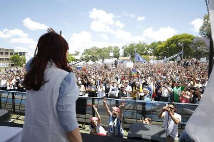 Acto de Cristina Kirchner en Rosario