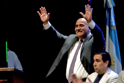 Acto de reasunción de Juan Manzur como gobernador de Tucumán