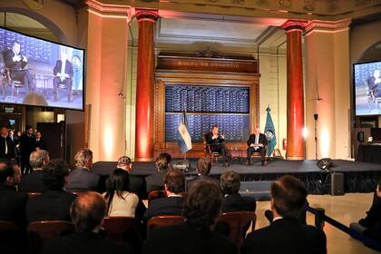 Acto por el aniversario de la Bolsa de Comercio de Buenos Aires