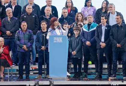 Acto por los 20 años del comienzo de la presidencia de Néstor Kirchner. El 25 de mayo la vicepresidenta Cristina Fernández de Kirchner encabeza el acto.