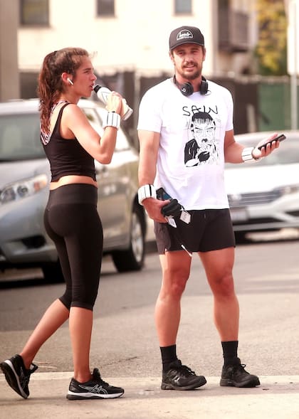 Novios fitness. James Franco y su pareja, Isabel Pakzad, salieron a correr juntos