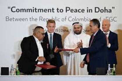 Acuerdo entre el gobierno y el Clan del Golfo en Qatar