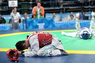 El llanto del taekwondista José Luis Acuña que conmovió a Buenos Aires 2018