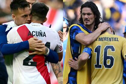Acuña perdió el control en el último partido con River; Cavani fue uno de los más criticados en Boca; Merentiel, de lo mejor de los equipos argentinos en este Mundial