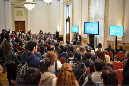 Acunar. Durante la presentación del producto lácteo santafesino