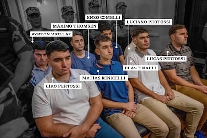 Acusados por el crimen de Báez Sosa