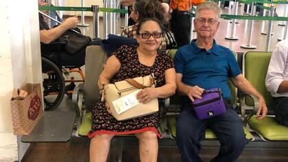 Adalgiza y Benedito vivían en en la provincia de Paraná, en el sur de Brasil, y fueron a Brasilia a visitar a su hija