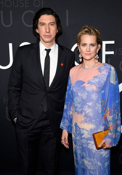 Adam Driver acudió al estreno de la película acompañado de su esposa, al actriz Joanne Tucker 