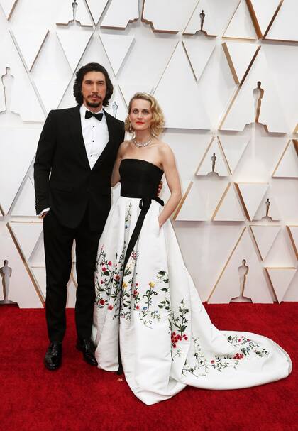 Adam Driver y Joanne Tucker, en una rara aparición pública de la pareja