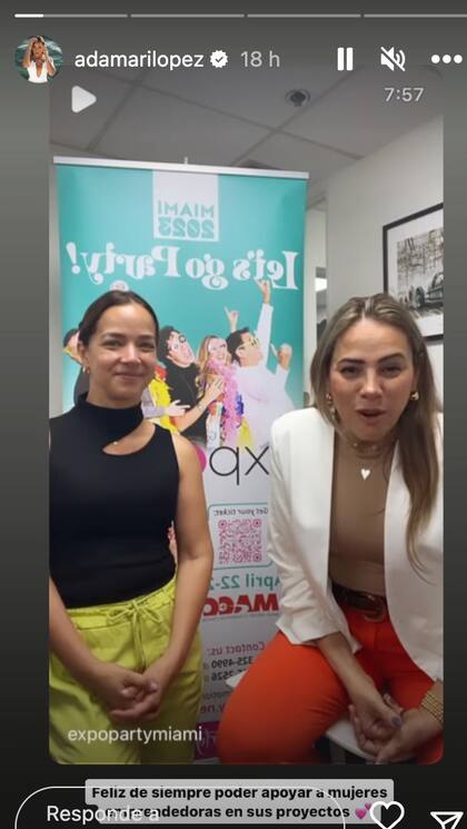 Adamari López fue embajadora de la Expo Party Miami