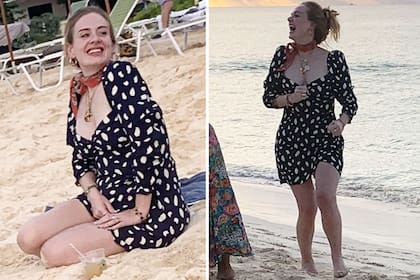 Adele en las playas del caribe