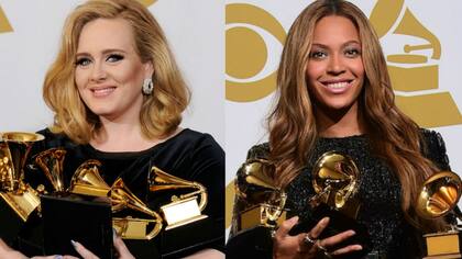 Adele y Beyoncé, cara a cara en los Grammy 2017