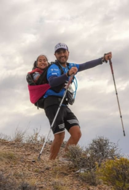 Además de correr, Sebastián y Mili hacen trail running (Foto: Sebastián Inalaf)