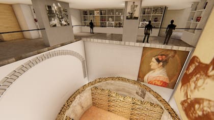 Además de la cisterna, se exhibirán piezas arqueológicas encontradas durante las excavaciones