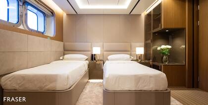 Además de la suite principal y las 4 habitaciones dobles, ALFA cuenta con otras dos habitaciones twin