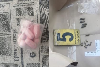 Además de las armas, también había pastillas y municiones en la casa de Cacho Garay