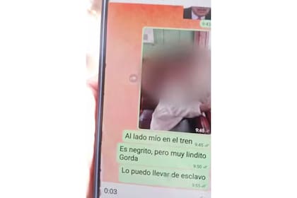 Además de mensajes, había fotos y videos
