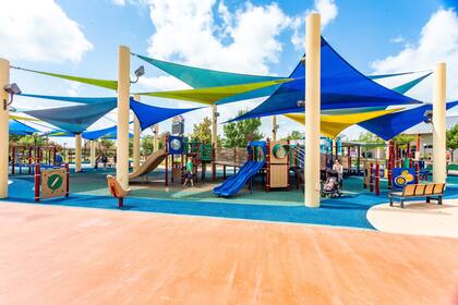 Además de Morgan’s Wonderland, la fundación de los Hartman abrió un parque acuático, un campamento y un centro de deportes