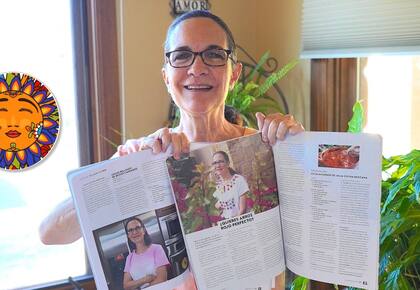 Además de su canal de YouTube, creado en 2014, Janet Kushner es autora de un libro de cocina mexicana