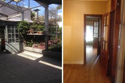 Adentro y afuera, dos imágenes que dan una idea de la vivienda original.