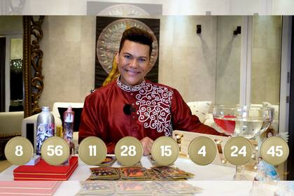 Adicionalmente, Niño Prodigio explicó que los números auspiciosos para este mes son el 8, 56, 11, 28, 15, 4, 24 y 45, que traen suerte y éxito (Foto YouTube)