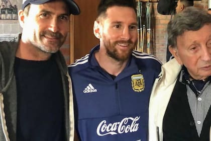 Adolfito Cambiaso, Leo Messi y Luis Landriscina, en una jornada muy especial