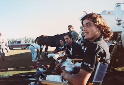 Adolfo Cambiaso a los 15 años, junto a Ernesto Trotz y Luis Lalor: fue la irrupción del crack en Palm Beach