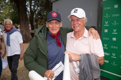 Adolfo Cambiaso y Gonzalo Pieres alentaron a sus respectivos hijos.