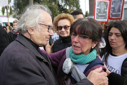 Adolfo Pérez Esquivel estuvo presente en la marcha en San Miguel del Monte