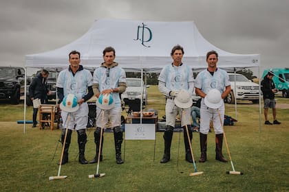 Adolfo y Poroto Cambiaso hicieron equipo con Nacho Figueras y Juan Pepa y jugaron para el team Cibao La Pampa, en la exhibición del Hotel Fasano
