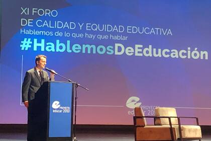 Adrián Cristófano, profesor de la Escuela de Educación Secundaria Técnica N°4 Ingeniero Emilio Mitre que recibió el Premio Comunidad a la Educación.