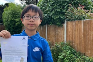 Adrian, de 11 años, tiene un coeficiente intelectual superior al de Stephen Hawking y Albert Einstein (Imagen: Rachel Lau)